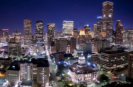 Downtown Houston Night View